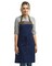 Artisan Collection by Reprime® Espresso Faux Leather Trim Cotton Polyester Bib Apron